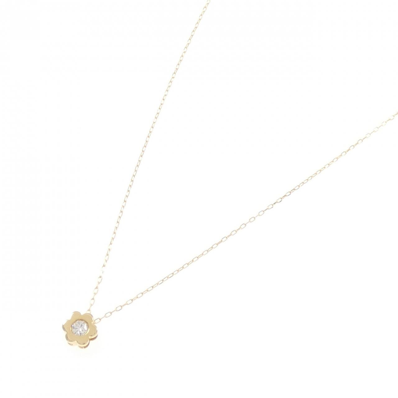 K18YG ダイヤモンド ネックレス 0.05CT