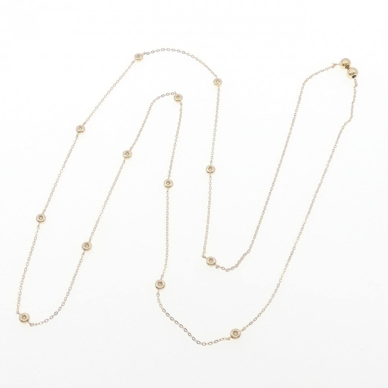 K18YG ダイヤモンド ネックレス 0.2CT