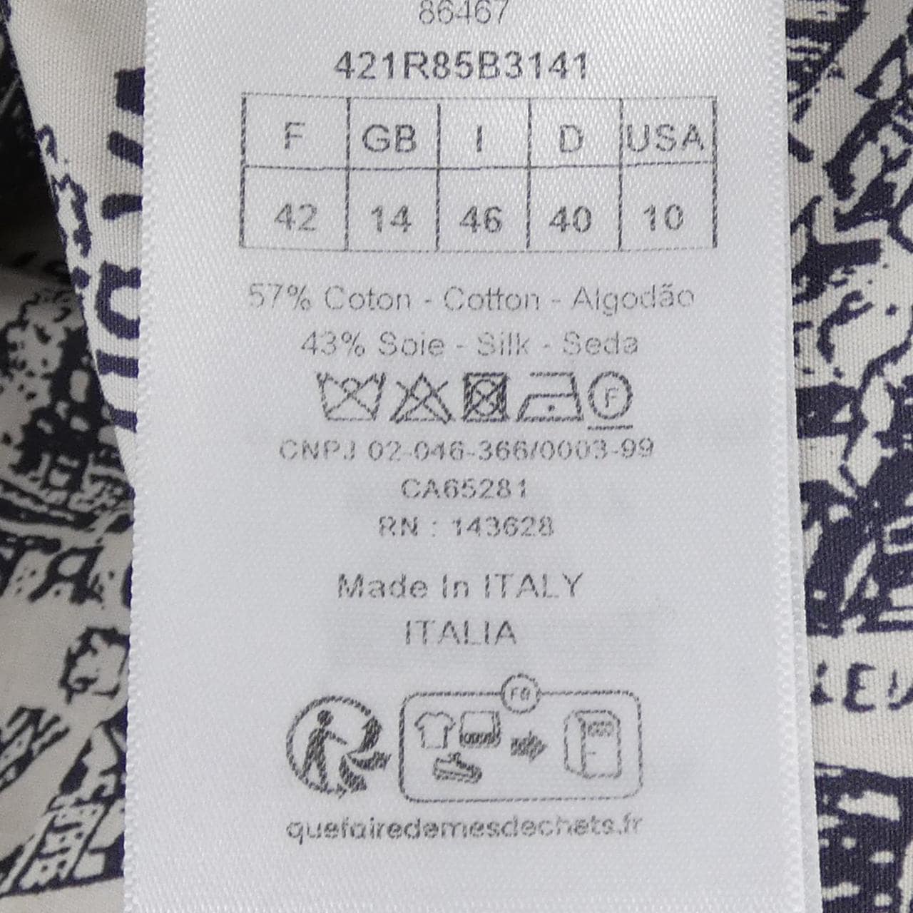 クリスチャンディオール CHRISTIAN DIOR 421R85B3141 ワンピース