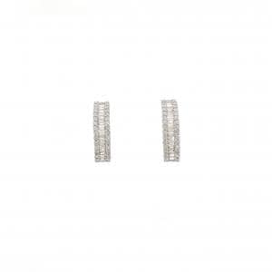 K18WG ダイヤモンド ピアス 0.50CT