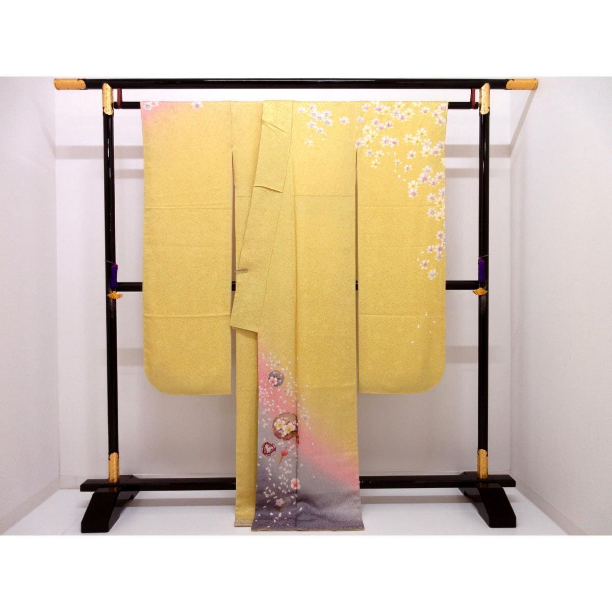 【未使用品】振袖　友禅加工　ボカシ染