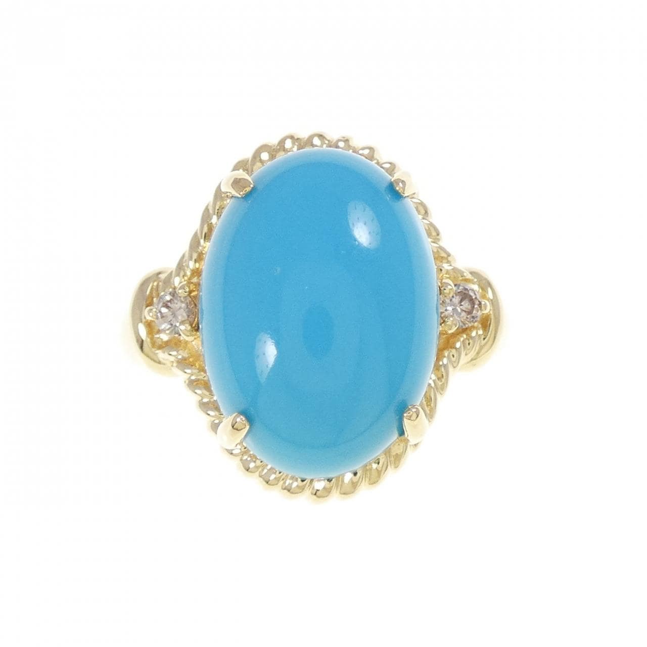 K18YG ターコイズ リング