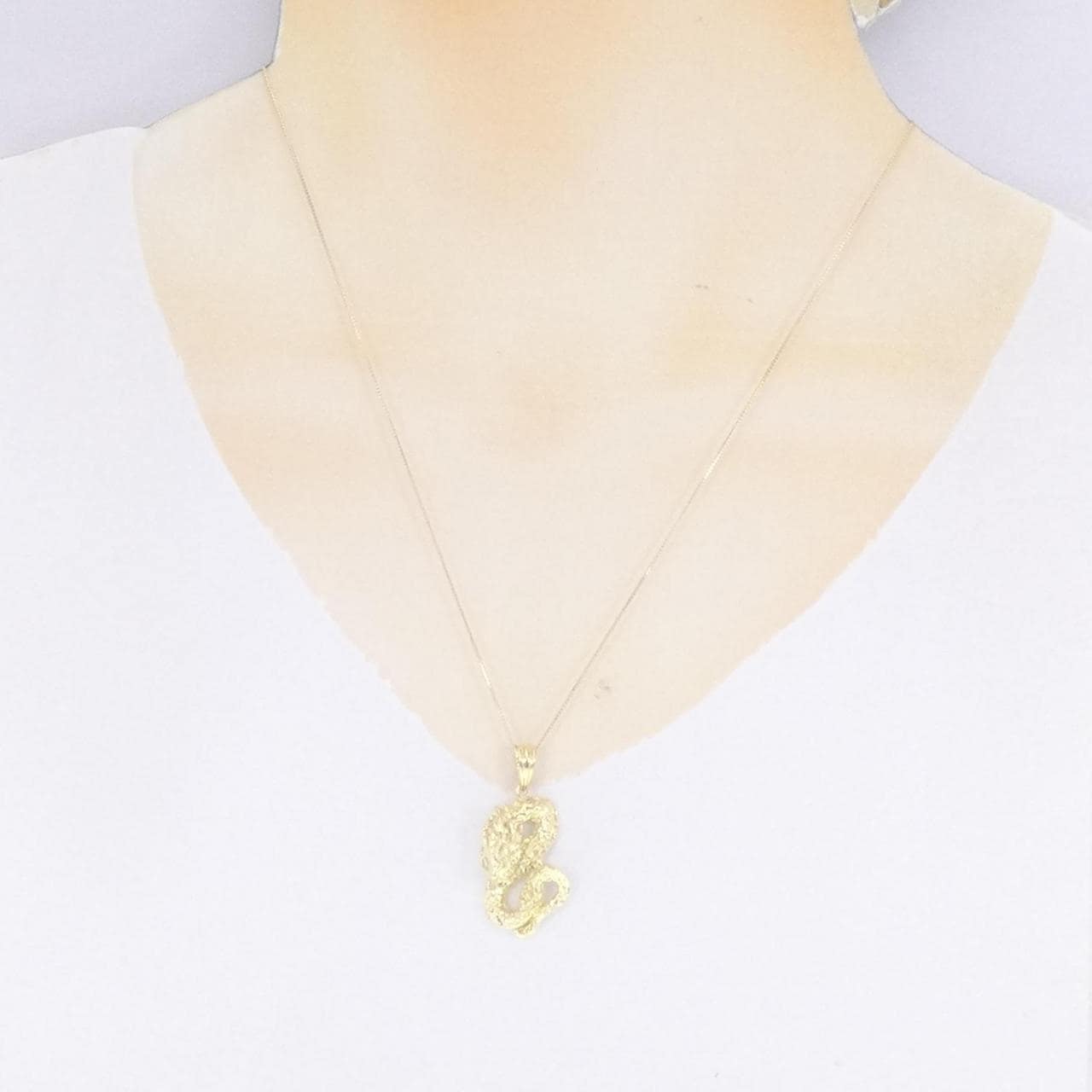[BRAND NEW] K18YG Diamond necklace 0.01CT