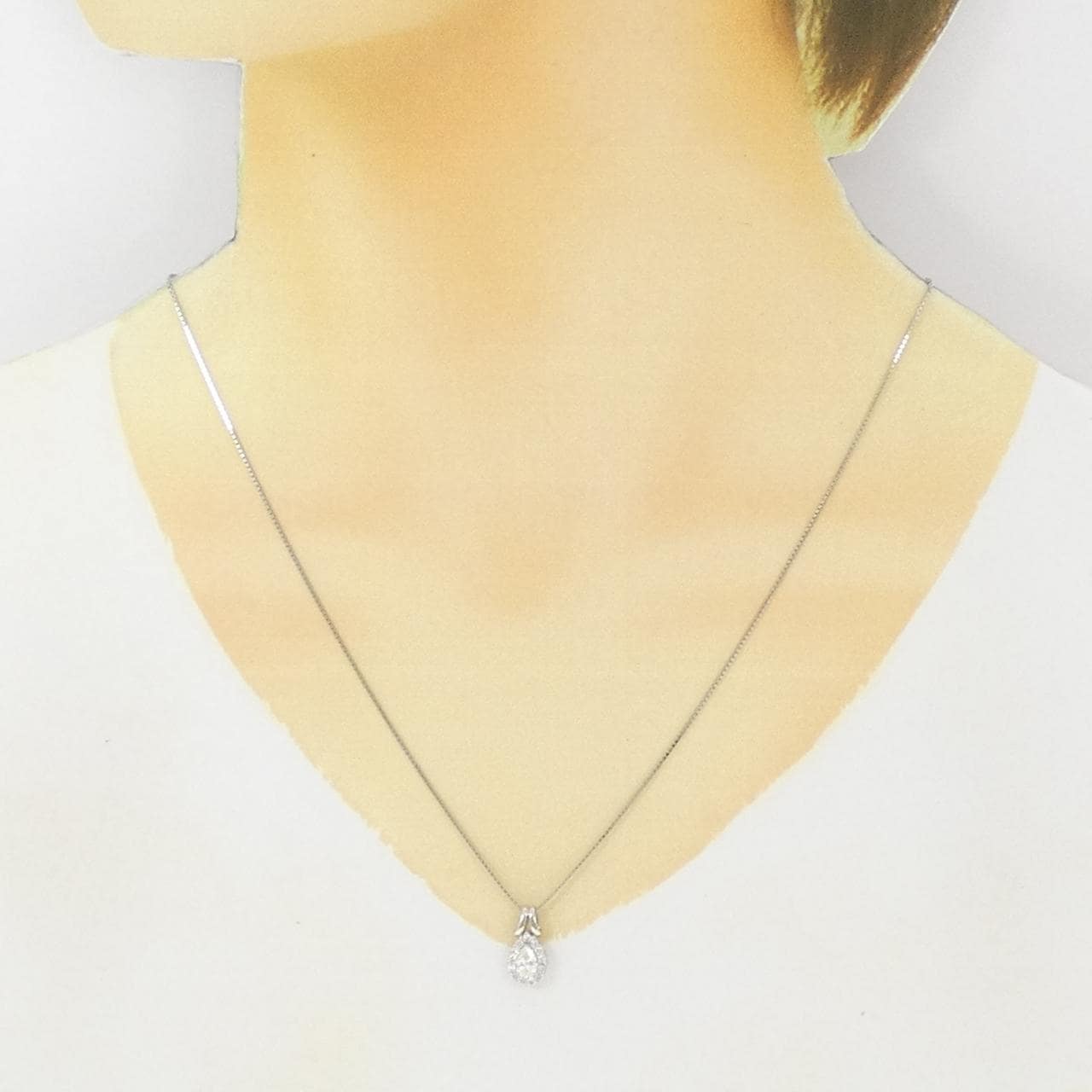 PT900/PT850 ダイヤモンド ネックレス 0.320CT