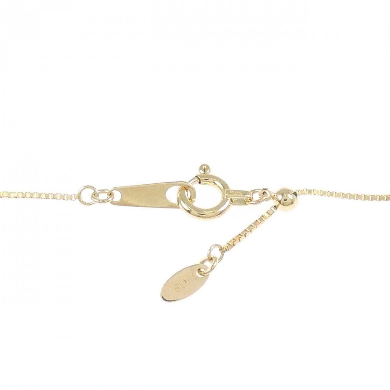 K18YG ダイヤモンド ネックレス 0.13CT