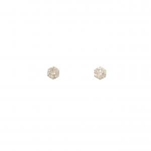 PT900 ソリティア ダイヤモンド ピアス 0.50CT