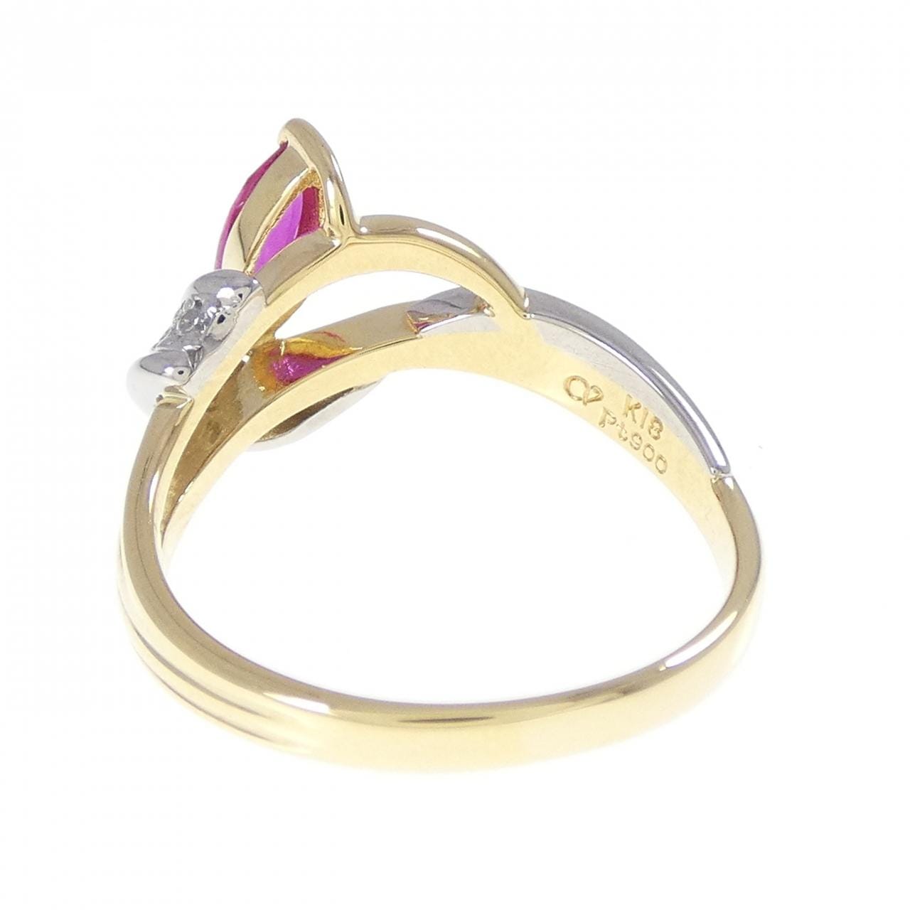 クレサンベール 合成ルビー リング 0.29CT