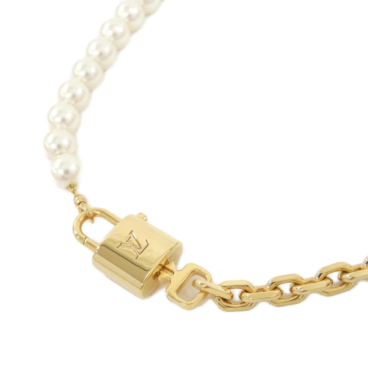 ルイヴィトン パールロック ネックレス M02977 ネックレス