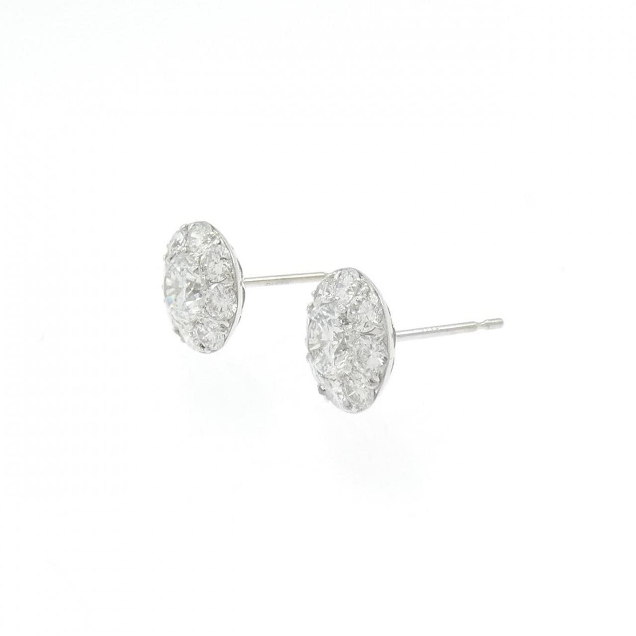 PT900 ダイヤモンド ピアス 2.00CT