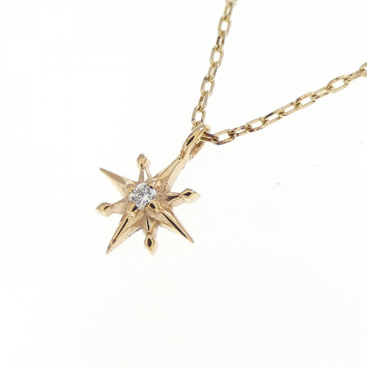 K10YG ダイヤモンド ネックレス 0.006CT