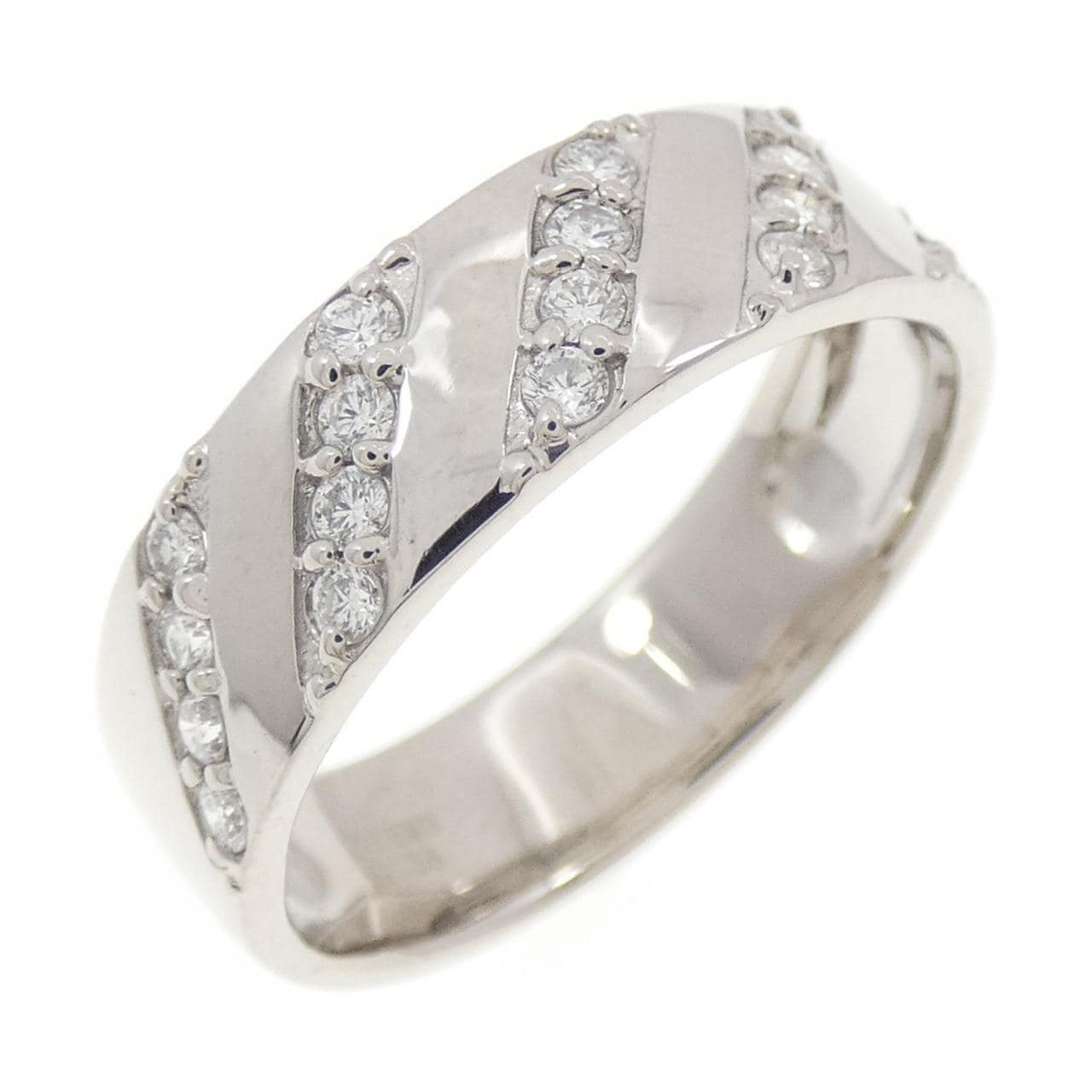 K18WG ダイヤモンド リング 0.38CT