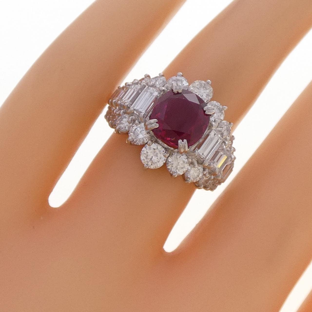 PT900 ルビー リング 2.46CT タイ産