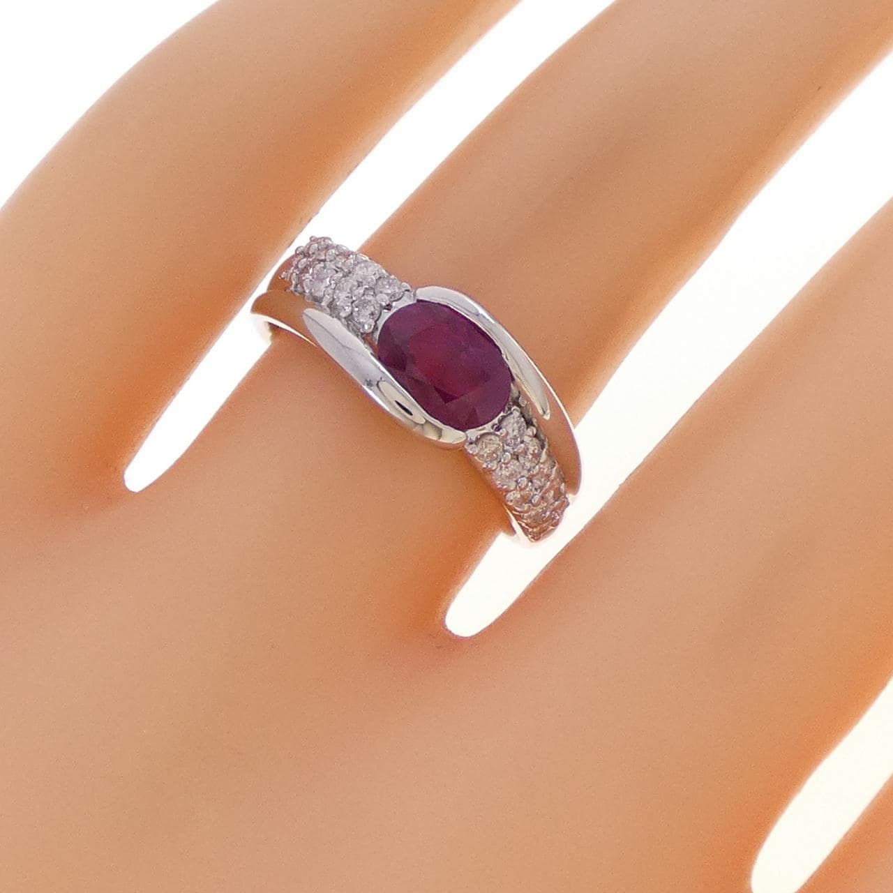 PT900 ルビー リング 0.95CT