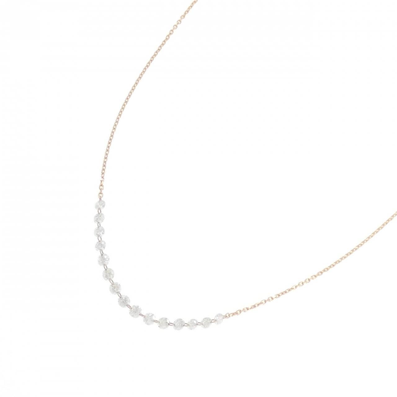 K18PG ダイヤモンド ネックレス 1.00CT