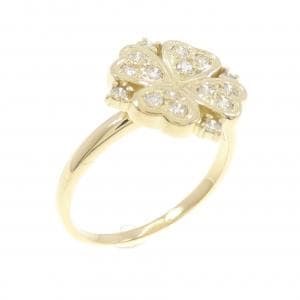 K18YG クローバー ダイヤモンド リング 0.27CT