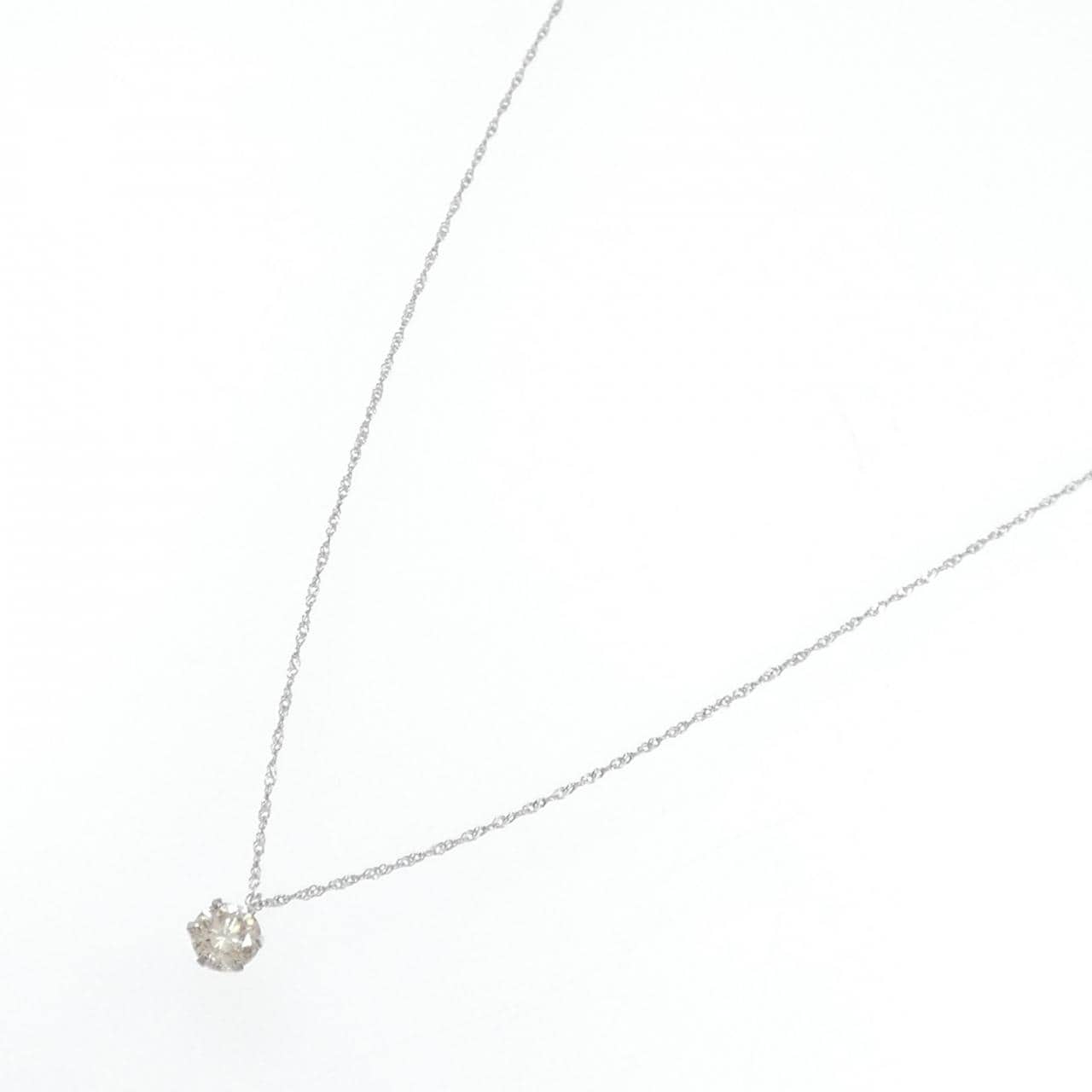 PT900/PT850 ソリティア ダイヤモンド ネックレス 0.30CT