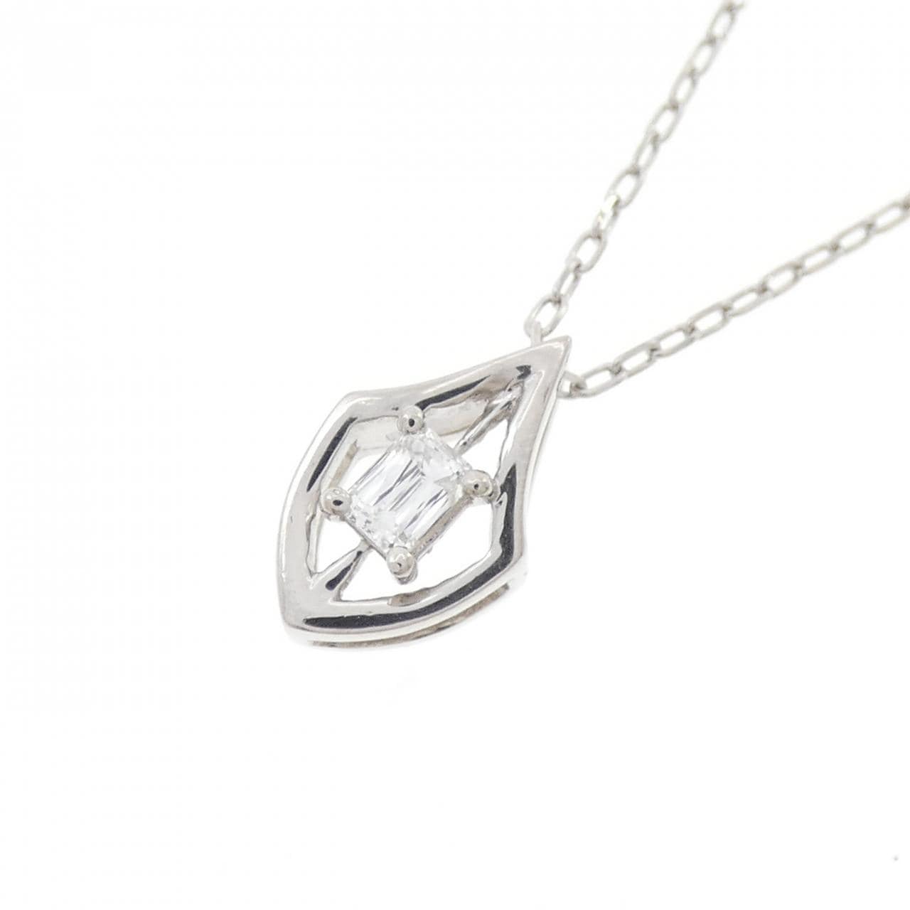 PT950/PT850 ダイヤモンド ネックレス 0.10CT