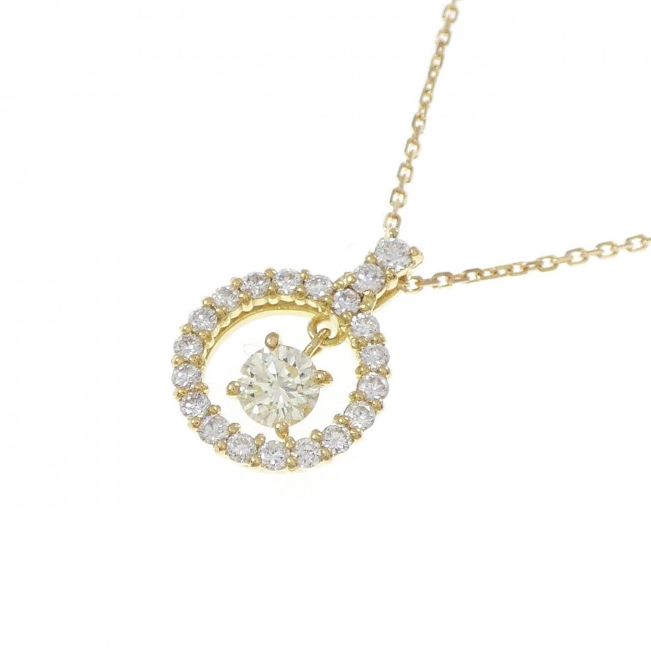 K18YG ダイヤモンド ネックレス 0.217CT