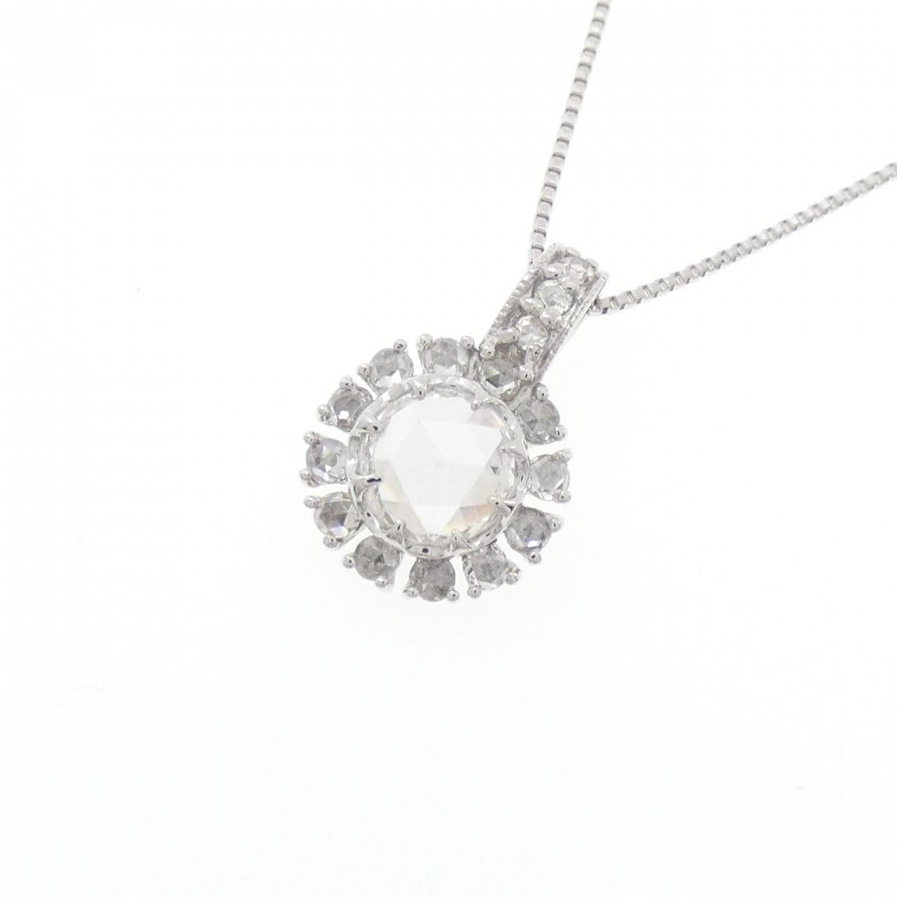 K18WG ダイヤモンド ネックレス 0.350CT