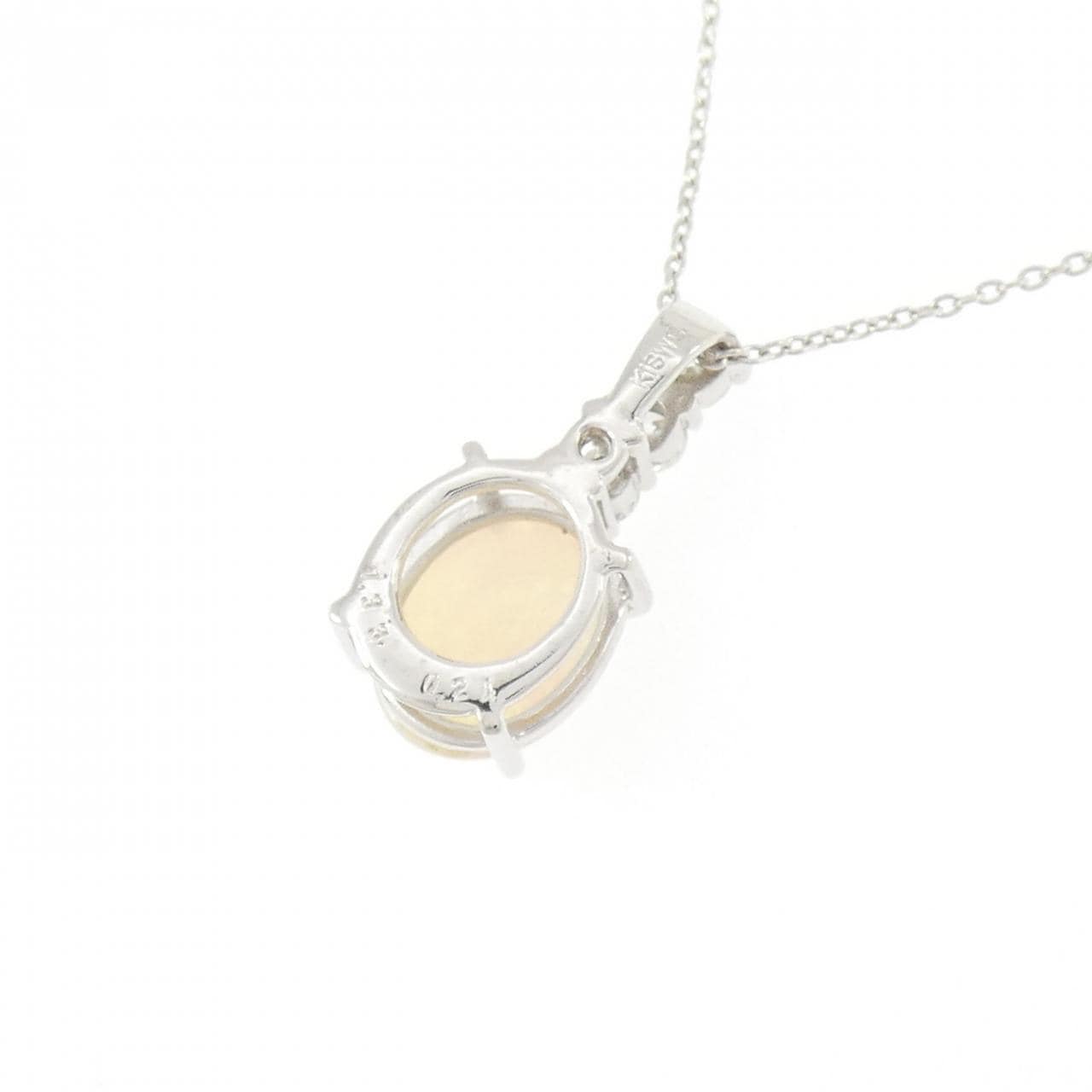 K18WG オパール ネックレス 1.33CT