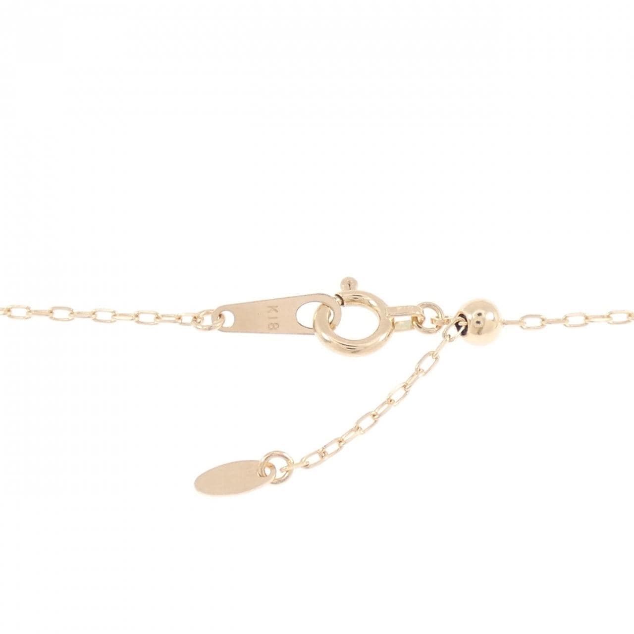 K18PG クロス ダイヤモンド ネックレス 0.20CT