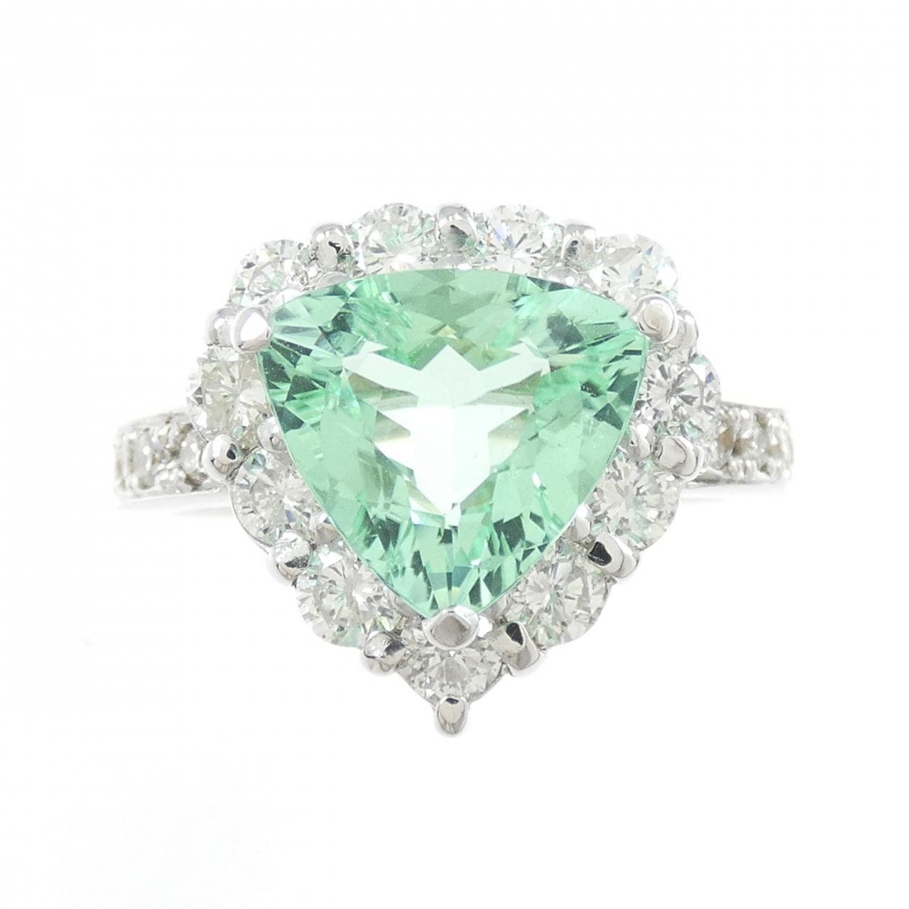 K18WG パライバトルマリン リング 2.05CT