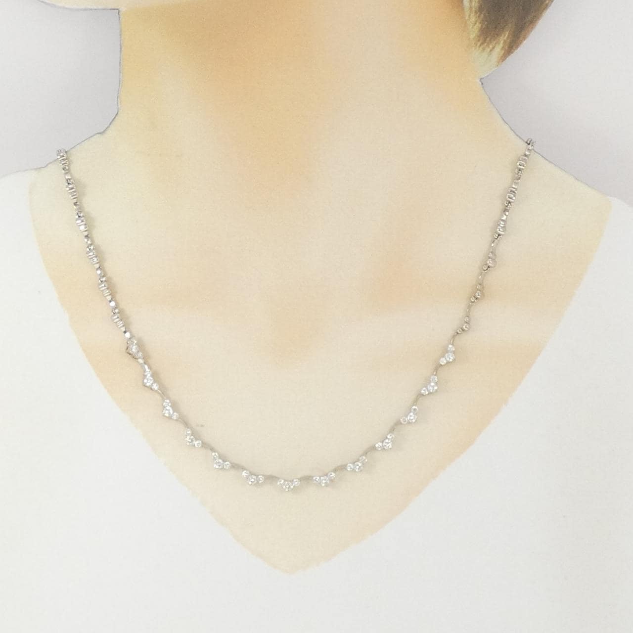 PT850 ダイヤモンド ネックレス
