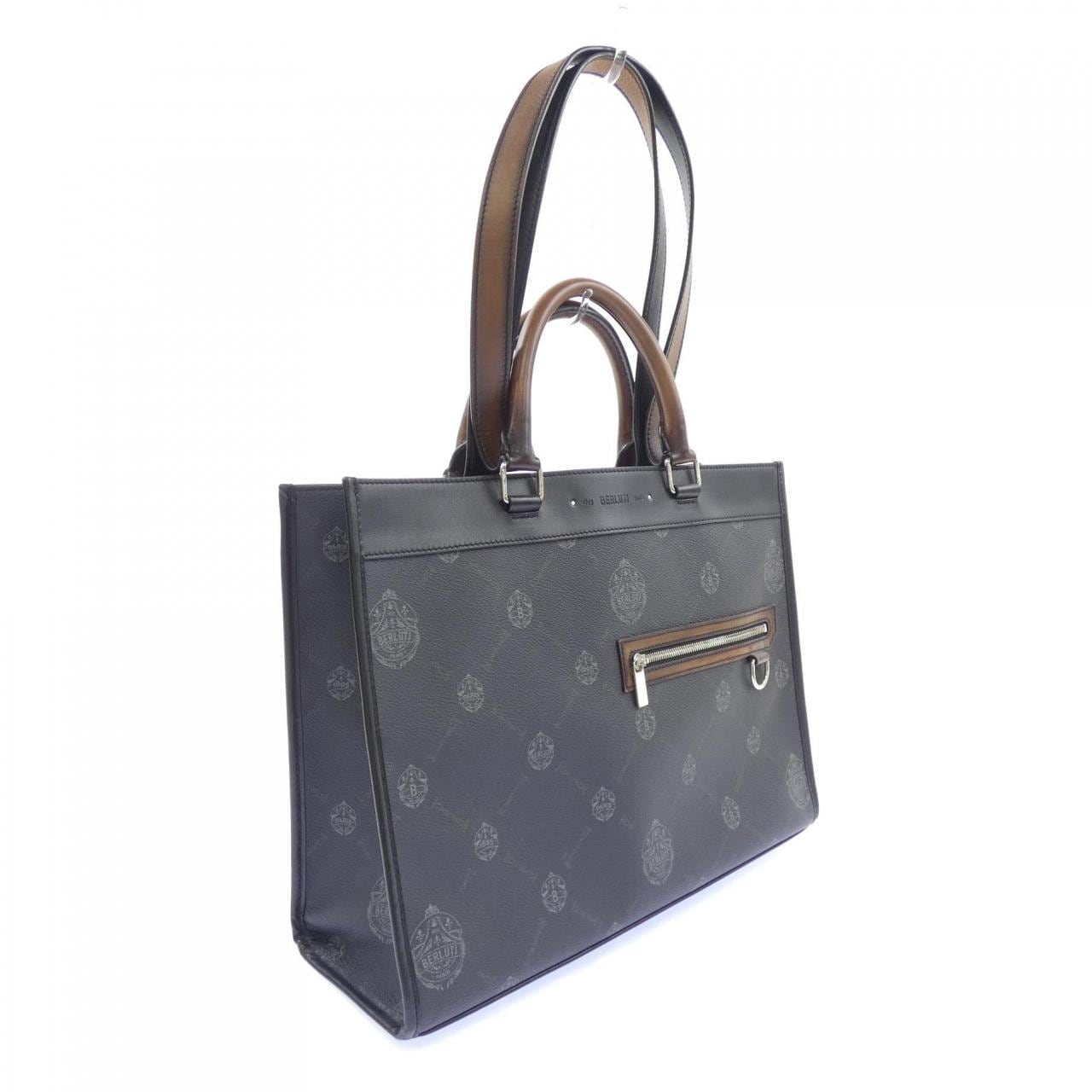 ベルルッティ Berluti ウリススモールキャンバス&レザートートバック BAG