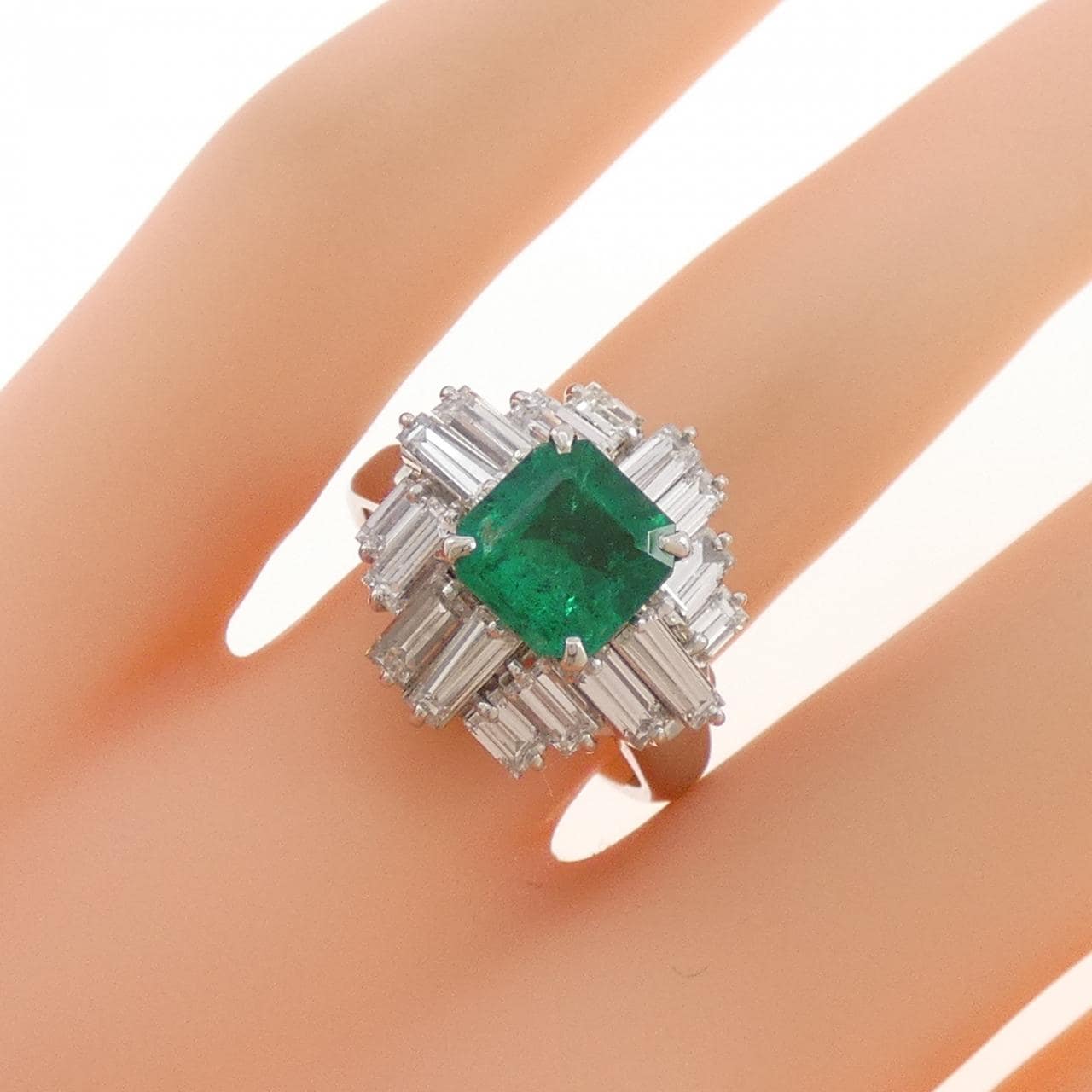 PT900 エメラルド リング 1.66CT コロンビア産