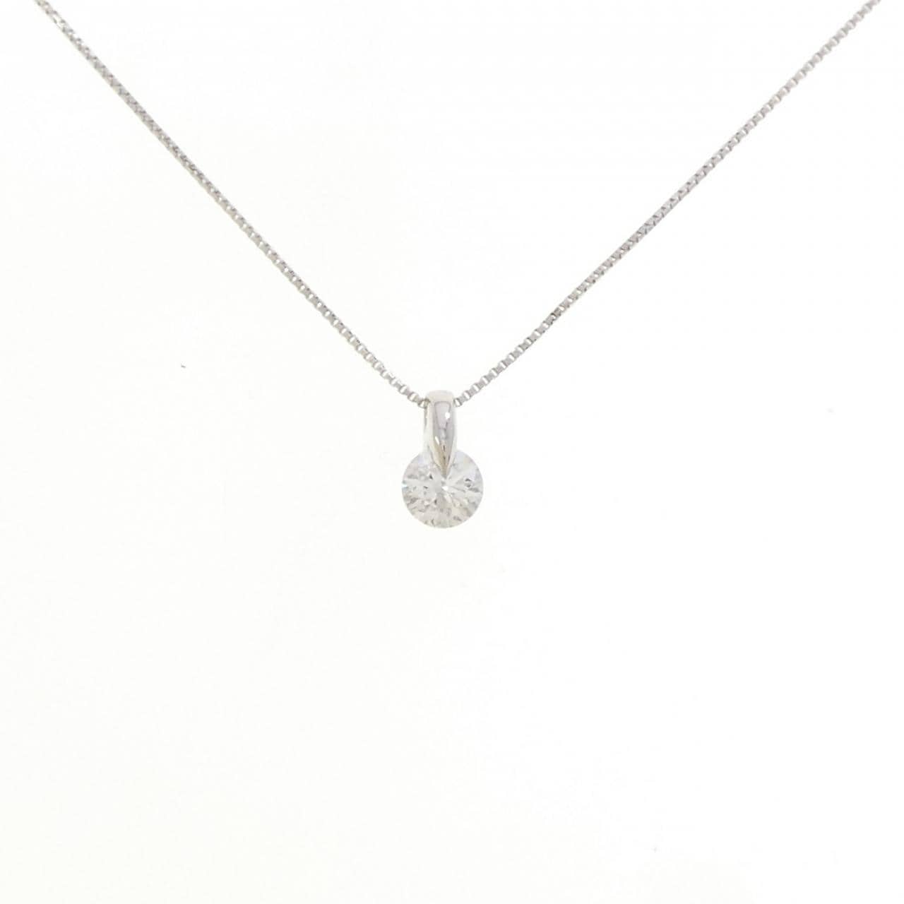 PT900/PT850 ソリティア ダイヤモンド ネックレス 0.335CT