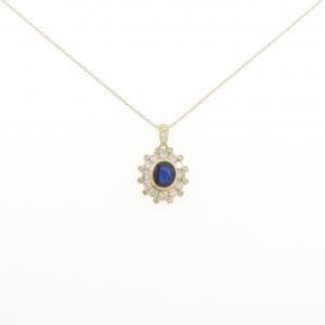 K18YG サファイヤ ネックレス 1.04CT