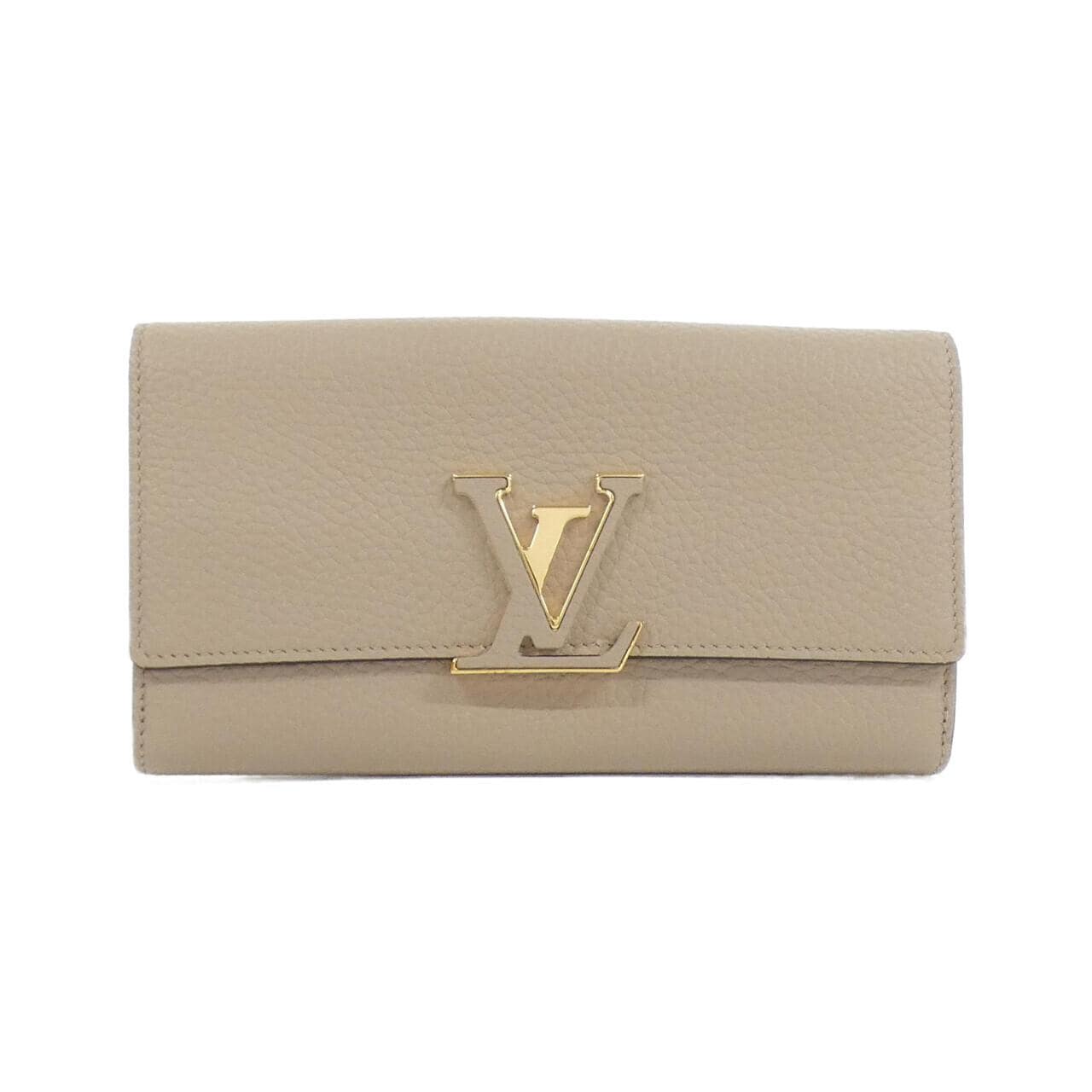LOUIS VUITTON Taurillon Portefeuille Capucines M61249 钱包