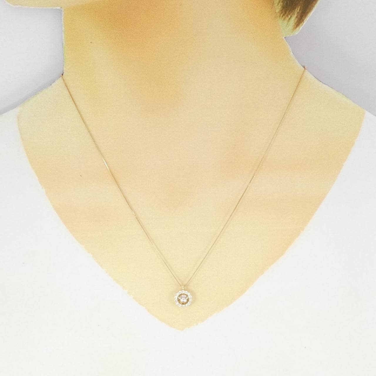 K18YG ダイヤモンド ネックレス 0.23CT