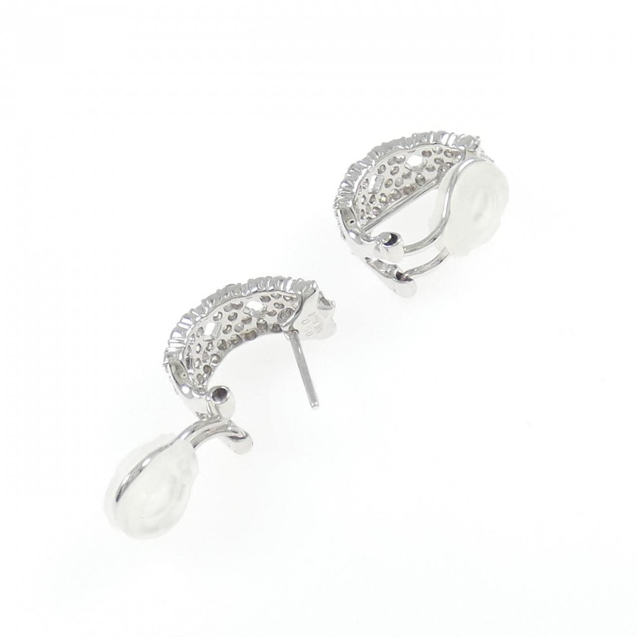 K18WG ダイヤモンド ピアス/イヤリング 1.00CT