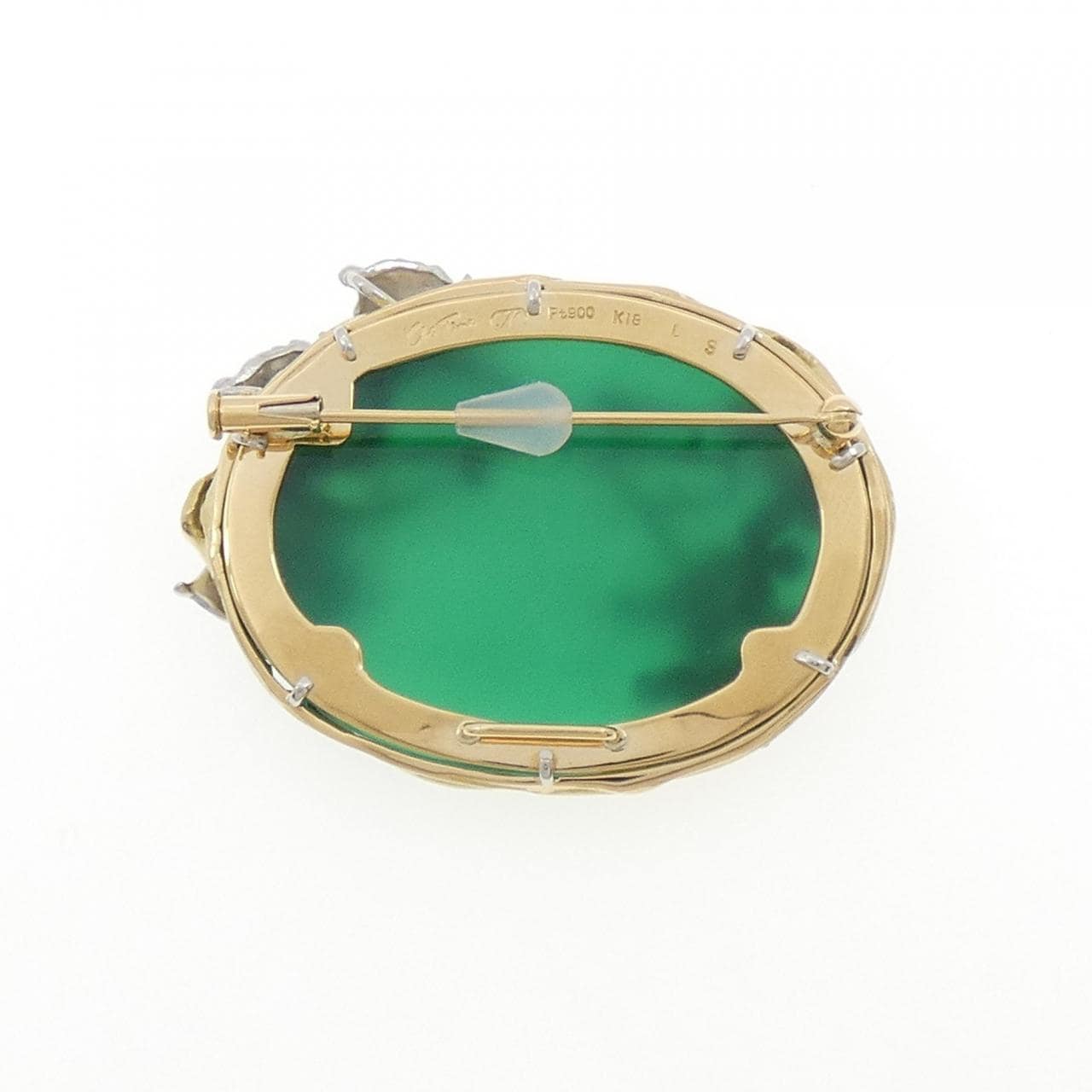 アズ タイム カルセドニー  ブローチ