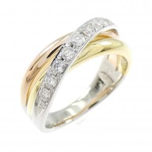 PT900/K18YG/K18PG ダイヤモンド リング 0.37CT