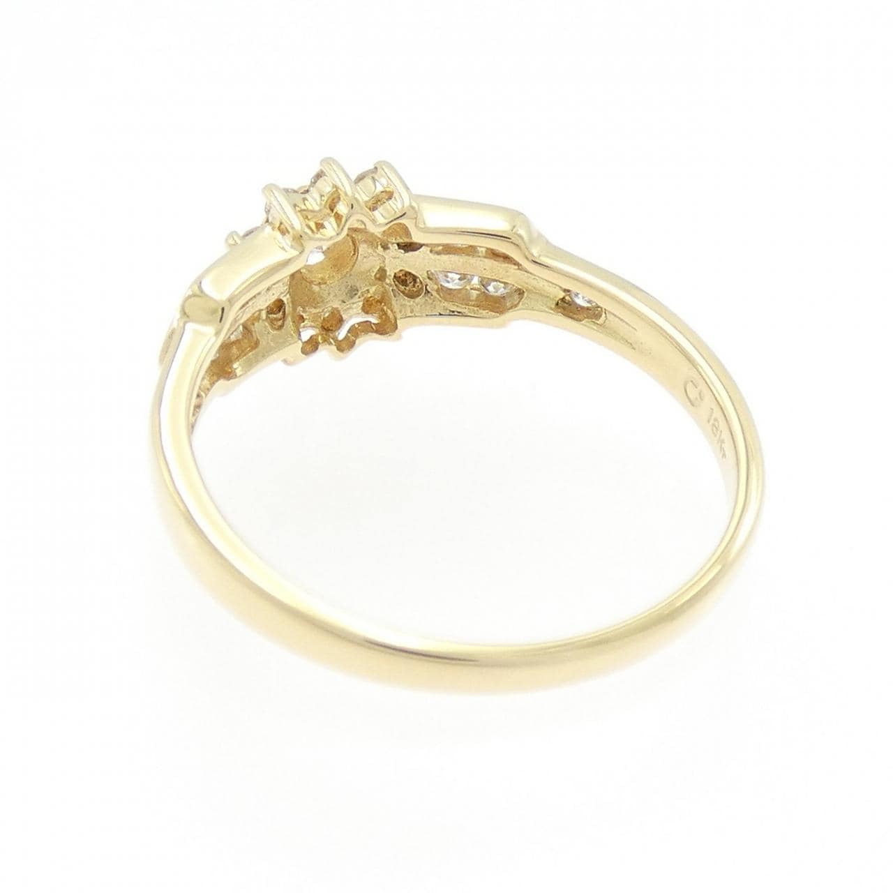 18KTYG ダイヤモンド リング 0.10CT