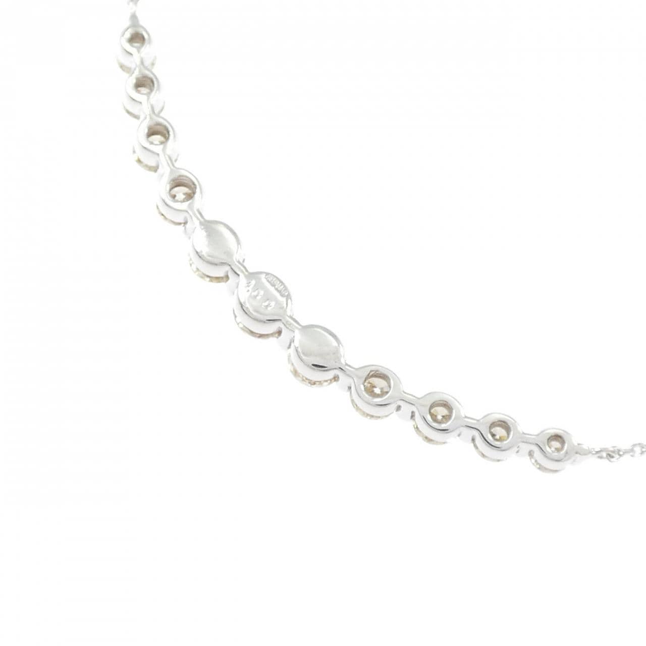 K18WG ダイヤモンド ネックレス 1.00CT