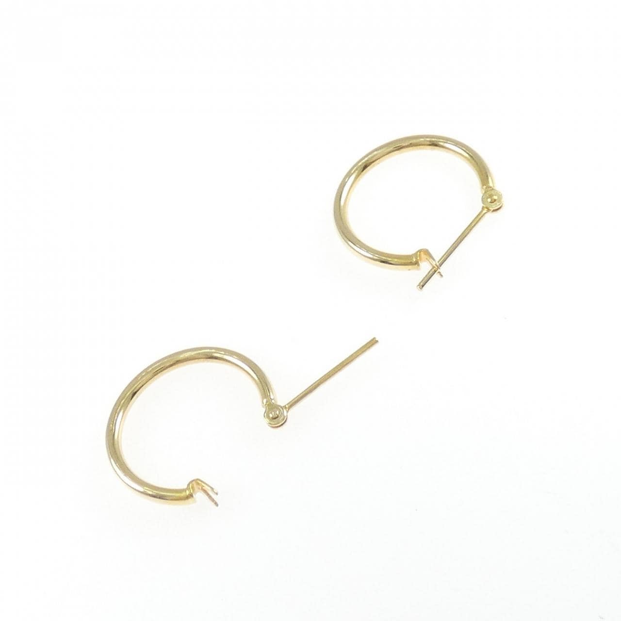 K18YG フープ ピアス