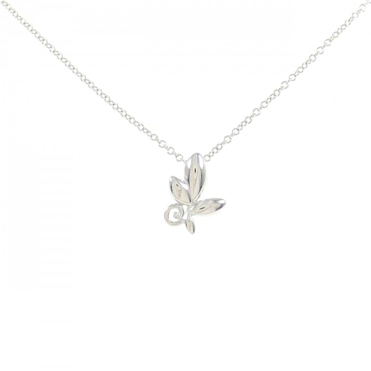 Tiffany & Co. Paloma Picasso Olive Leaf Pendant Necklace 18K Rose Gold with  Diamond Mini Rose gold 159680385