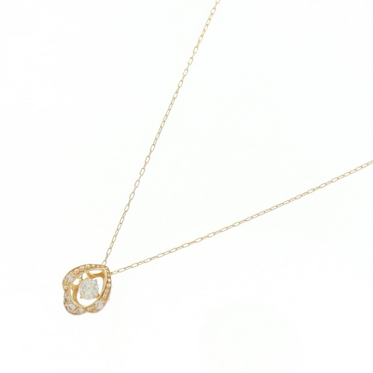 K18PG ダイヤモンド ネックレス 0.10CT