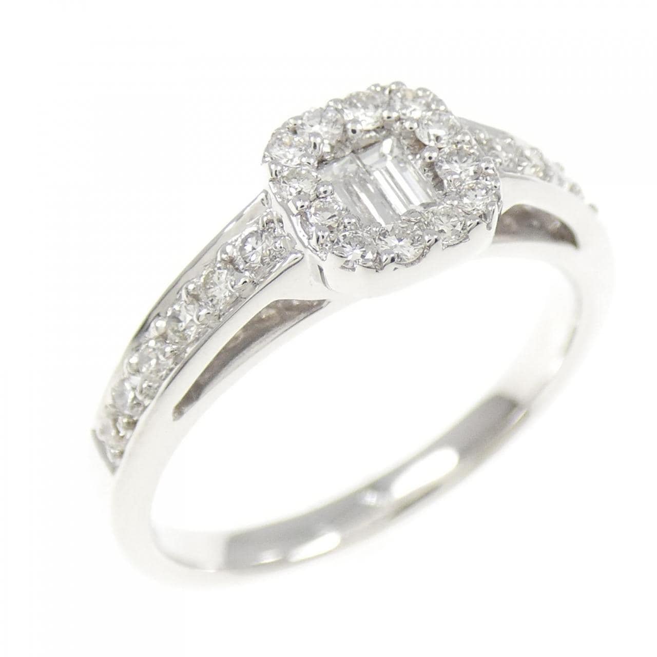 K18WG ダイヤモンド リング 0.40CT