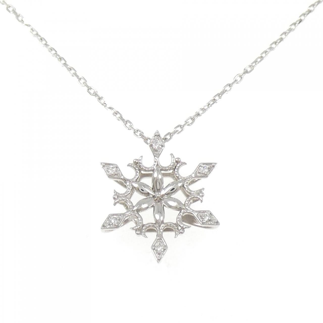 PT999/PT850 ダイヤモンド ネックレス 0.07CT