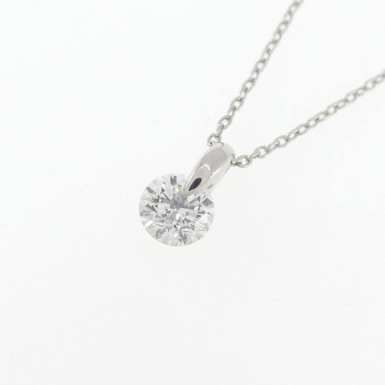 PT900/PT850 ソリティア ダイヤモンド ネックレス 0.400CT