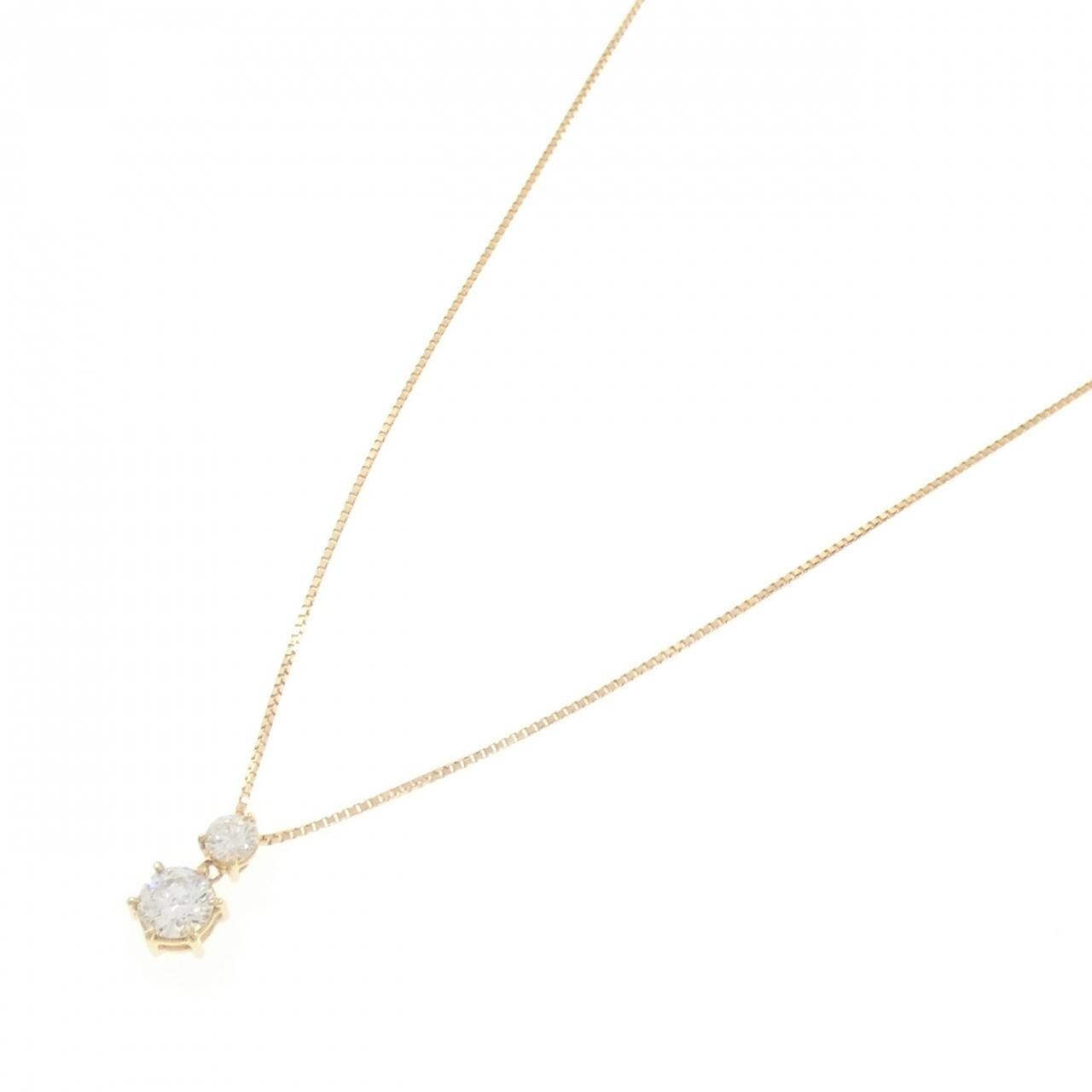 K18YG ダイヤモンド ネックレス 0.371CT F SI2 VG