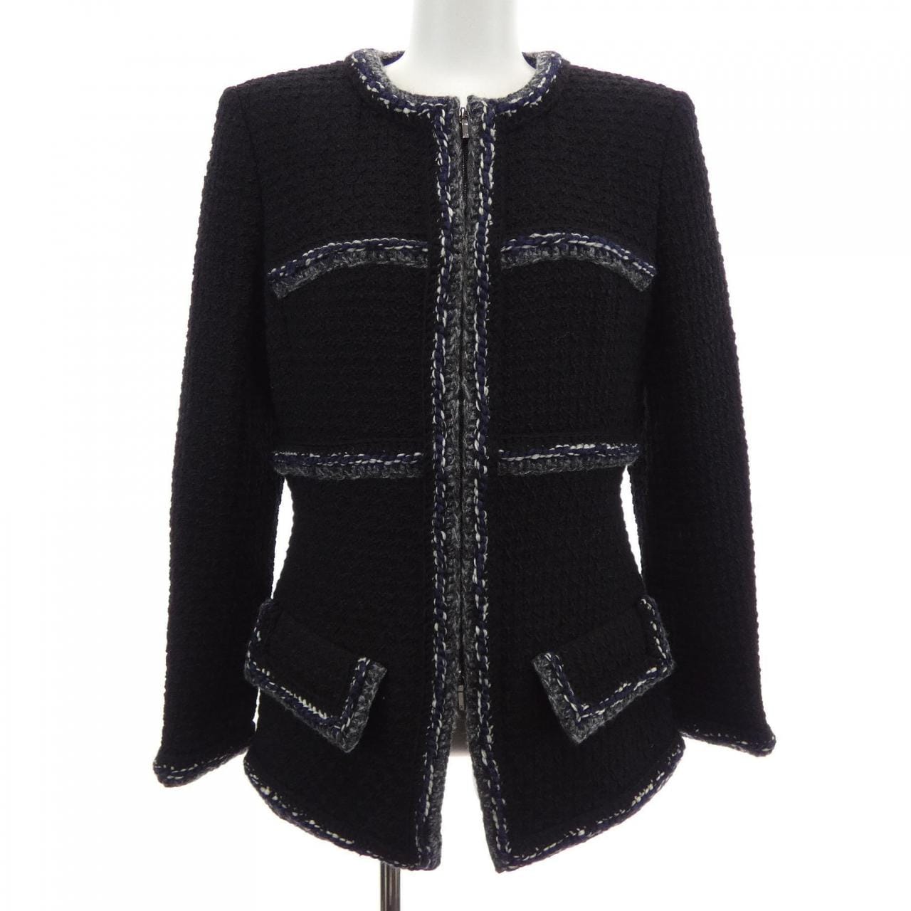 シャネル CHANEL P56910V37165 17A ノーカラージャケット