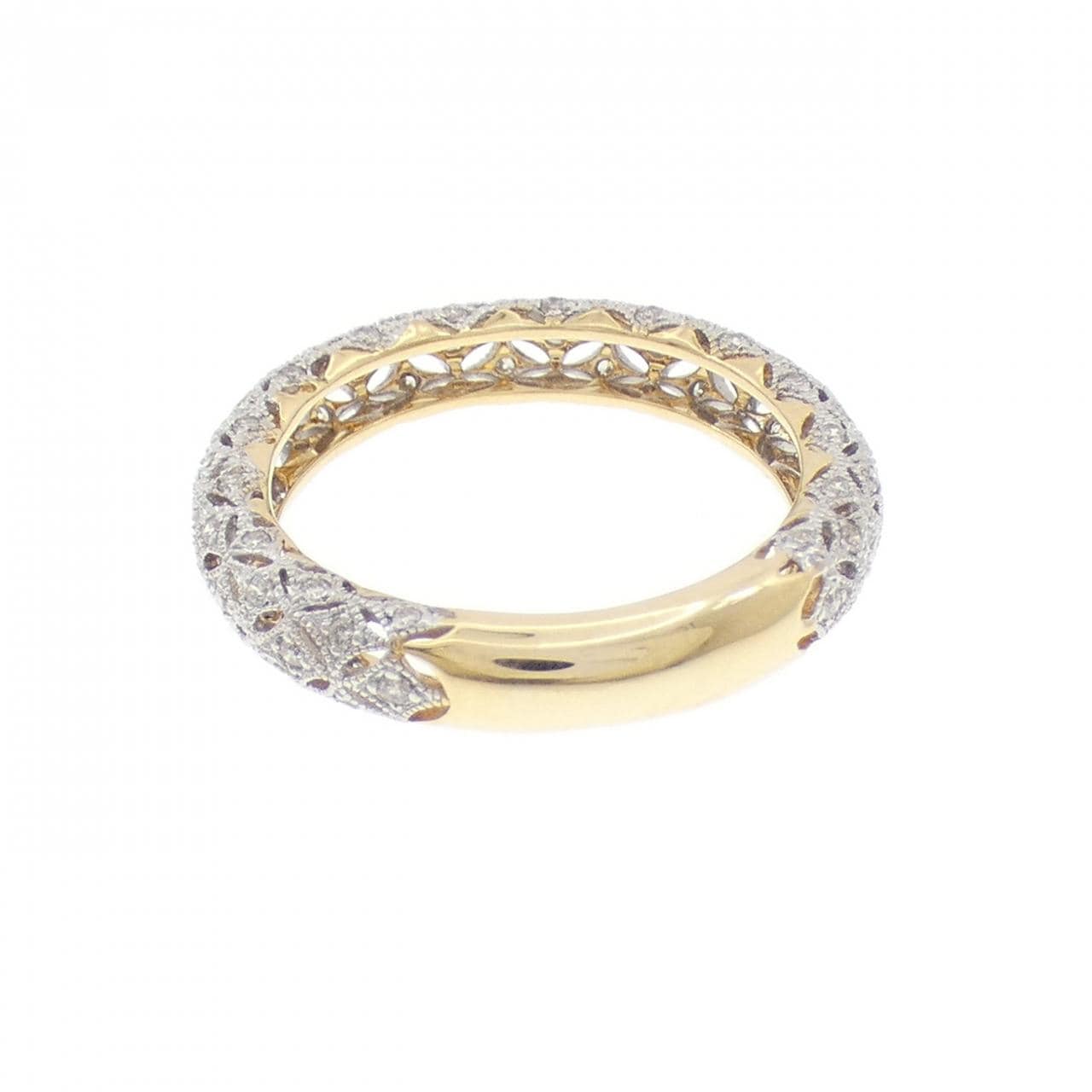 K18YG/K18WG ダイヤモンド リング 0.30CT