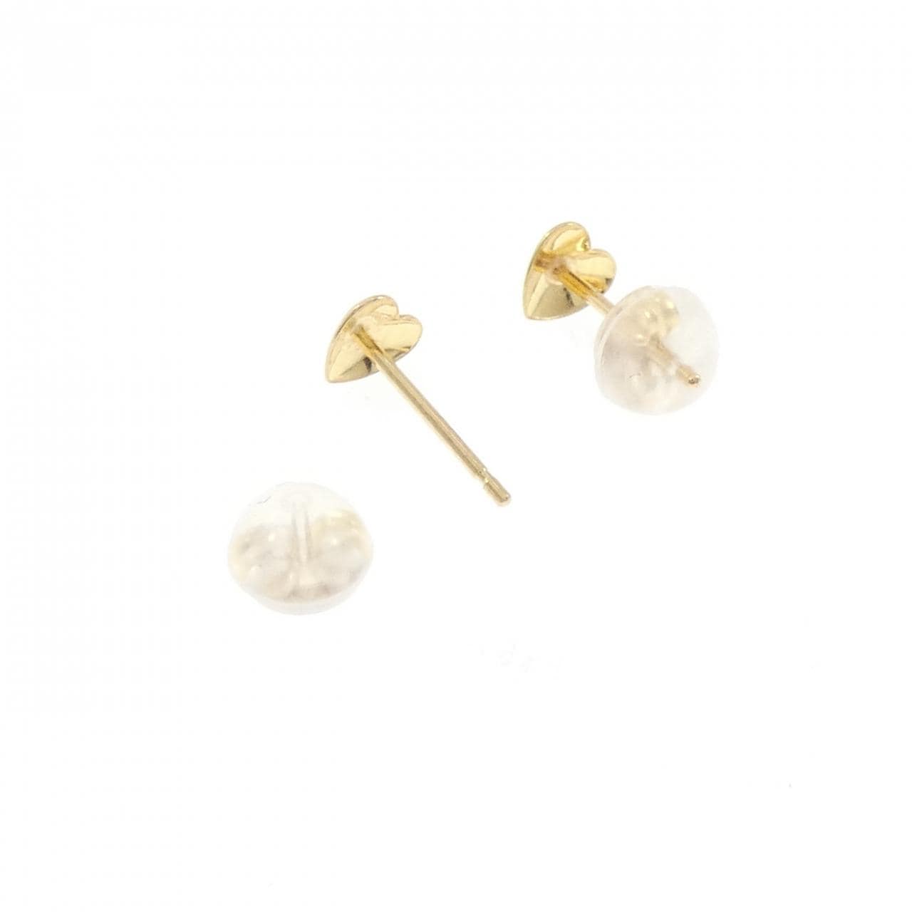 K18YG ハート ピアス