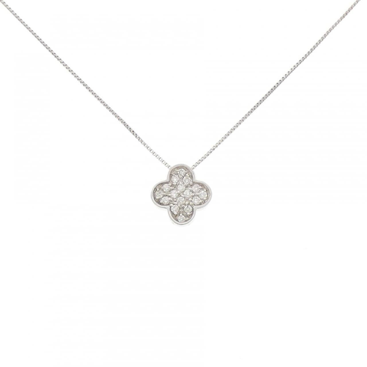 PT900/PT850 パヴェ ダイヤモンド ネックレス 0.14CT
