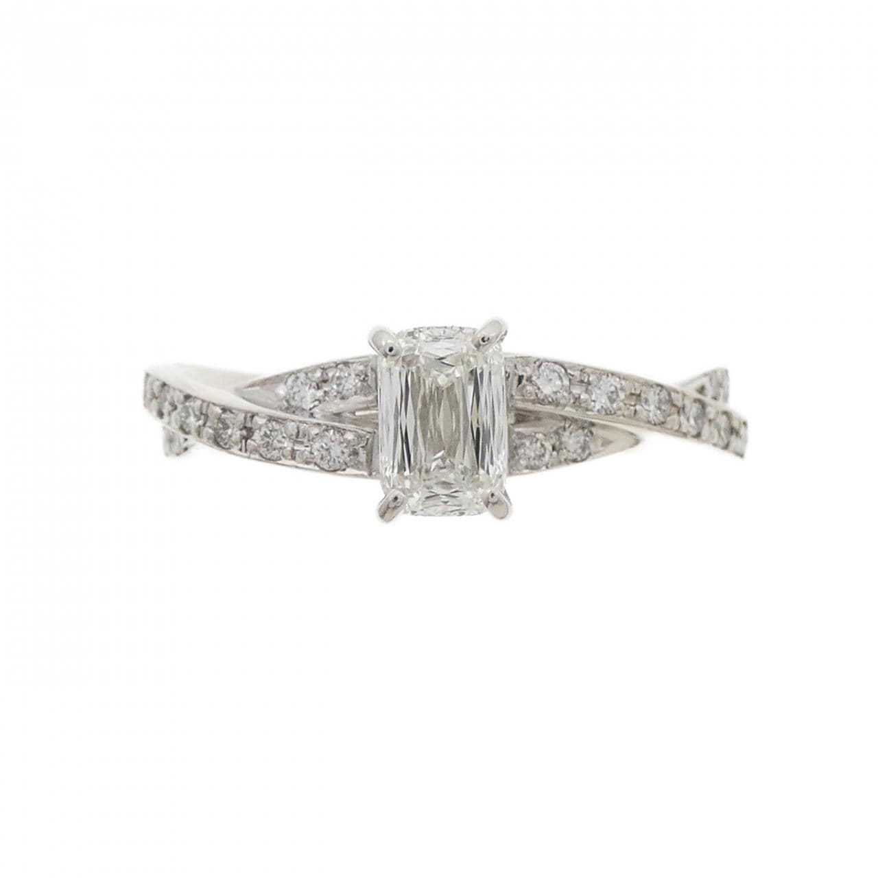 PT900 ダイヤモンド リング 0.523CT F VVS1 ファンシーカット